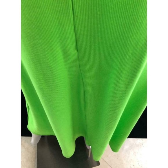 ZYA Women's Skirt Color Green Fluo Midi A-Line 10 - Picture 11 of 11